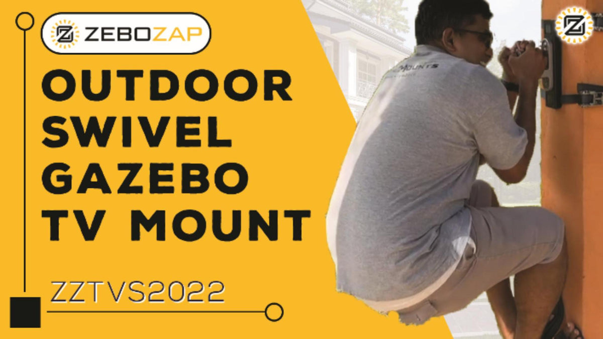 Swiveling Outdoor Gazebo TV Mount ZeboZap