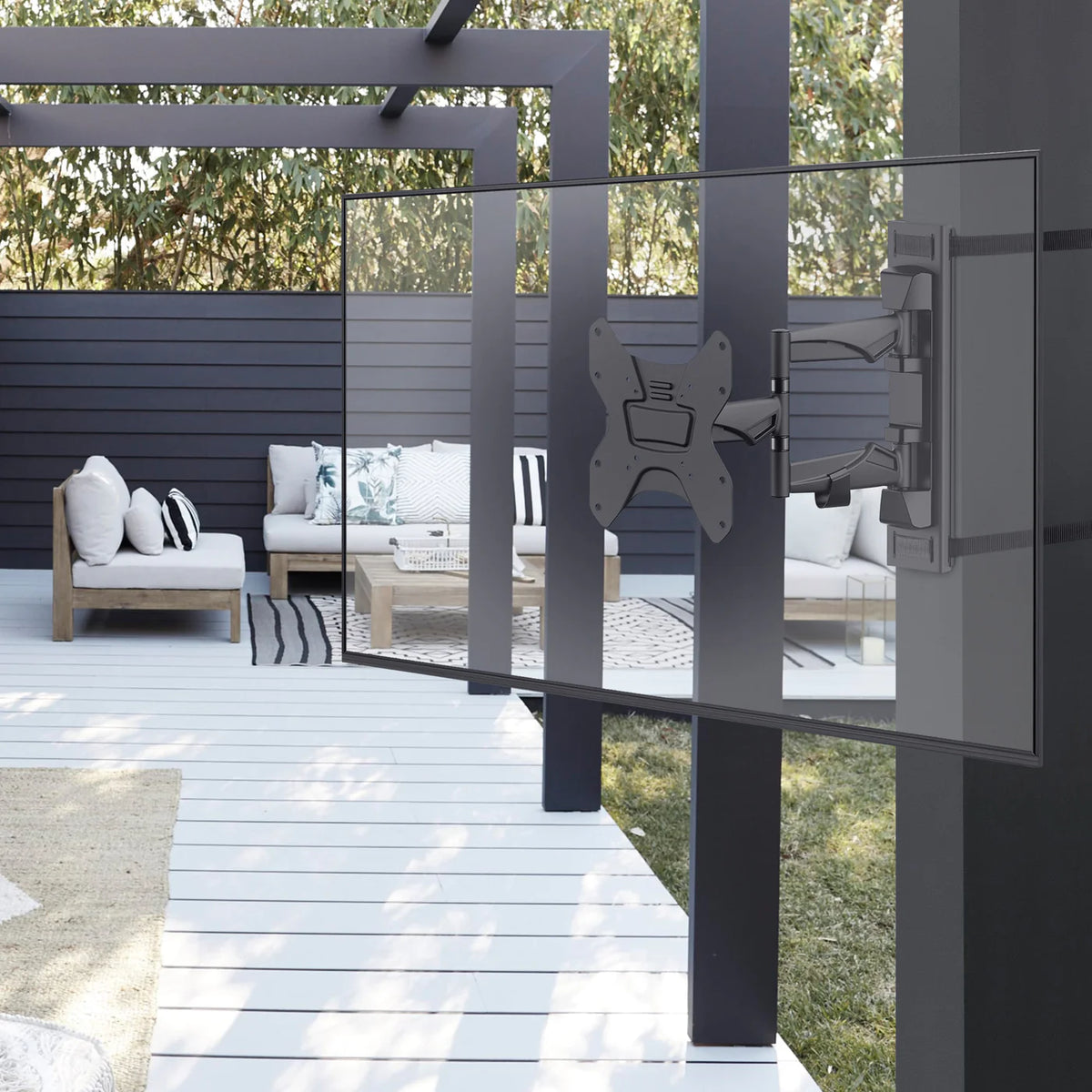 Want to avoid ugly holes in your outdoor pillars? Try this no-drill so