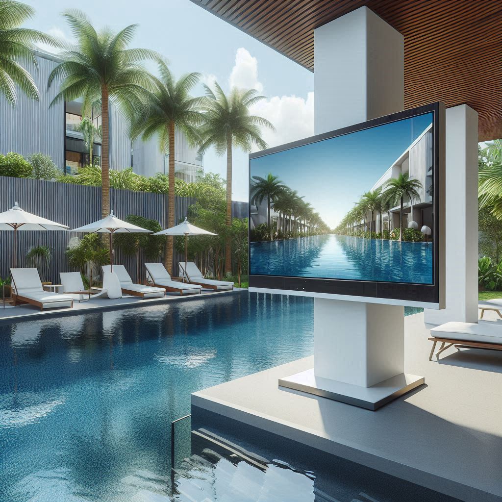 Pool Mounted How to know mount a tv by the pool? – ZeboZap