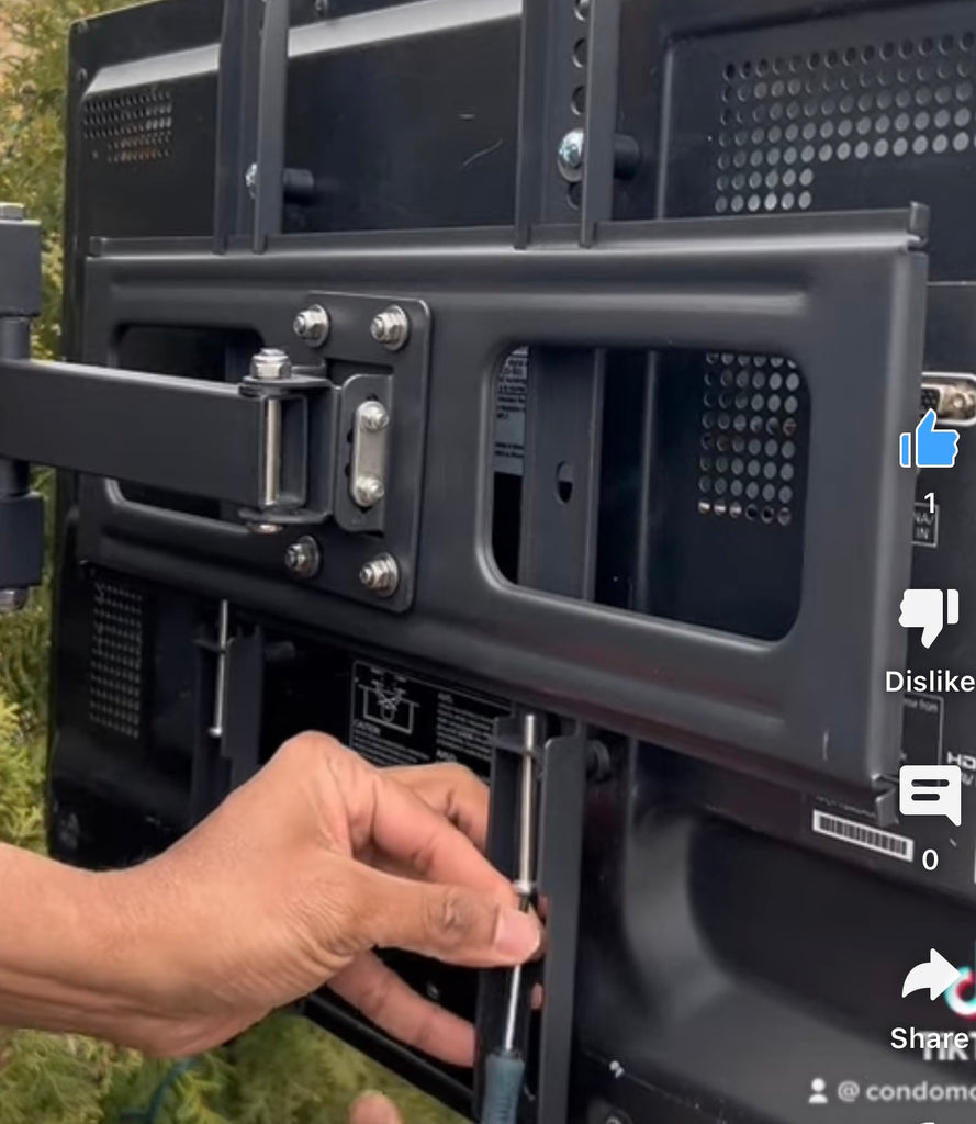 How to uninstall a outdoor TV mount? Removing a tv from a wall mount