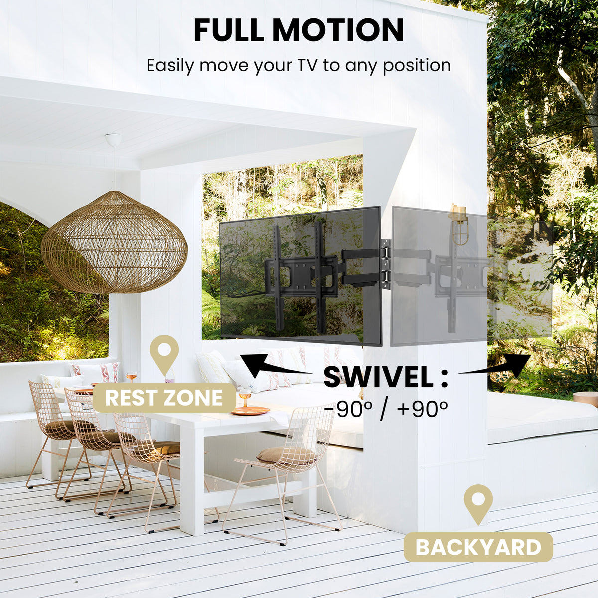 Where Do You Mount a TV on a Pergola? ZeboZap