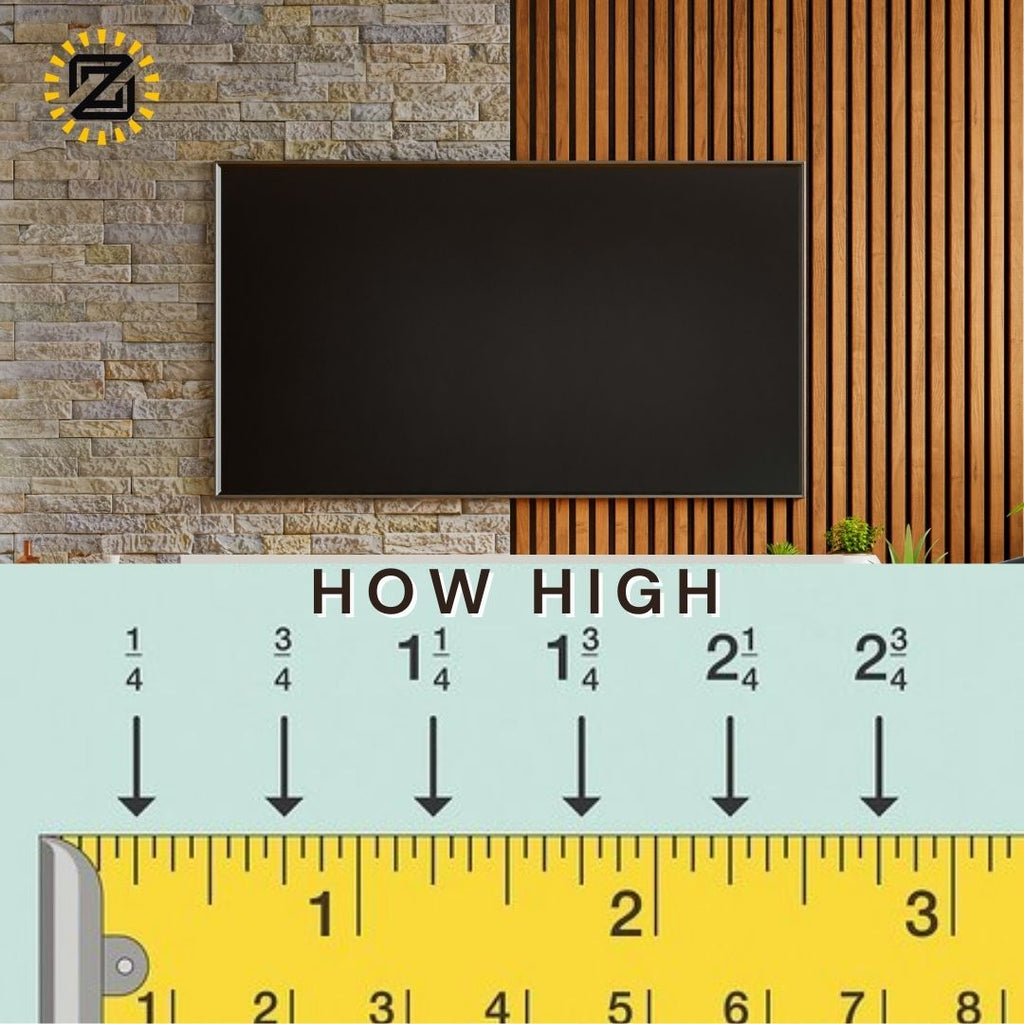 How High Should An Outdoor TV Be Mounted ZeboZap