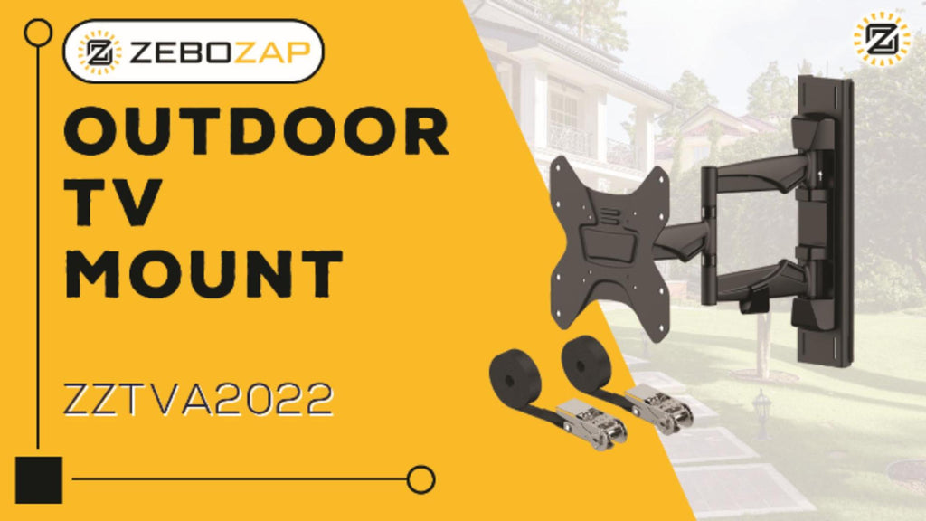 ZeboZap No Drill Full Motion Outdoor Gazebo TV Mount | ZZTVA2022