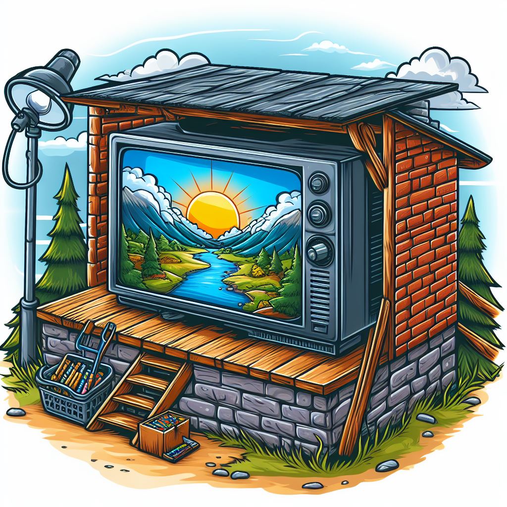 Do it yourself outdoor TV enclosure