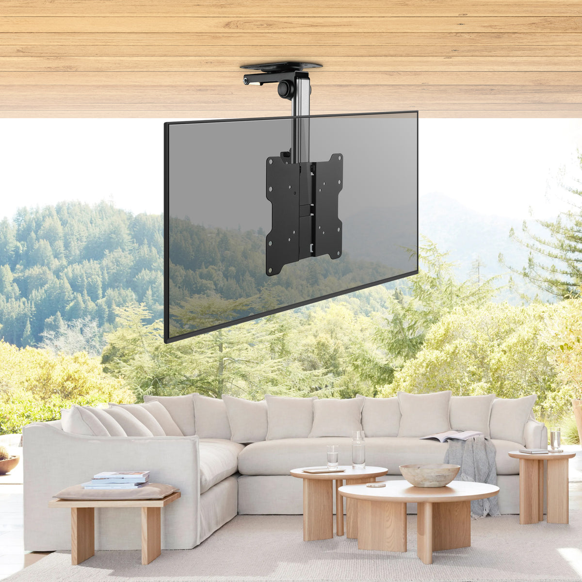 FOLD UP Ceiling TV Mount for Gazebo, Patio and Pergola ZeboZap